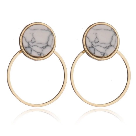 NEW!💙💎💛MODERN MINIMALIST MARBLED CIRCLES!💛💎💙 - Picture 2 of 8